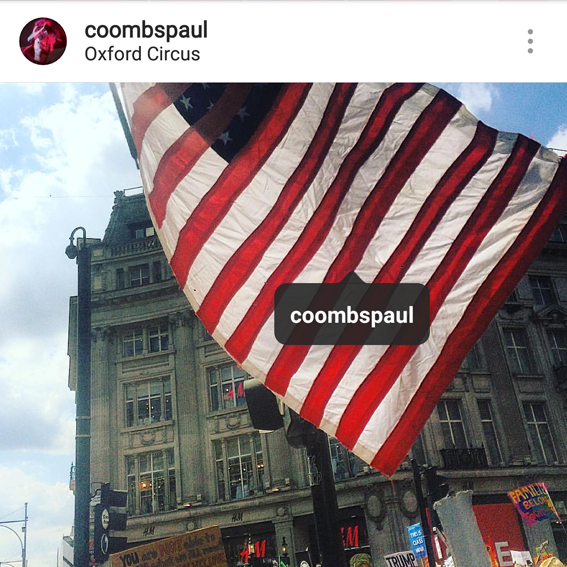 Stars and Bars by artist Paul Coombs, America, USA, Flag, Protest